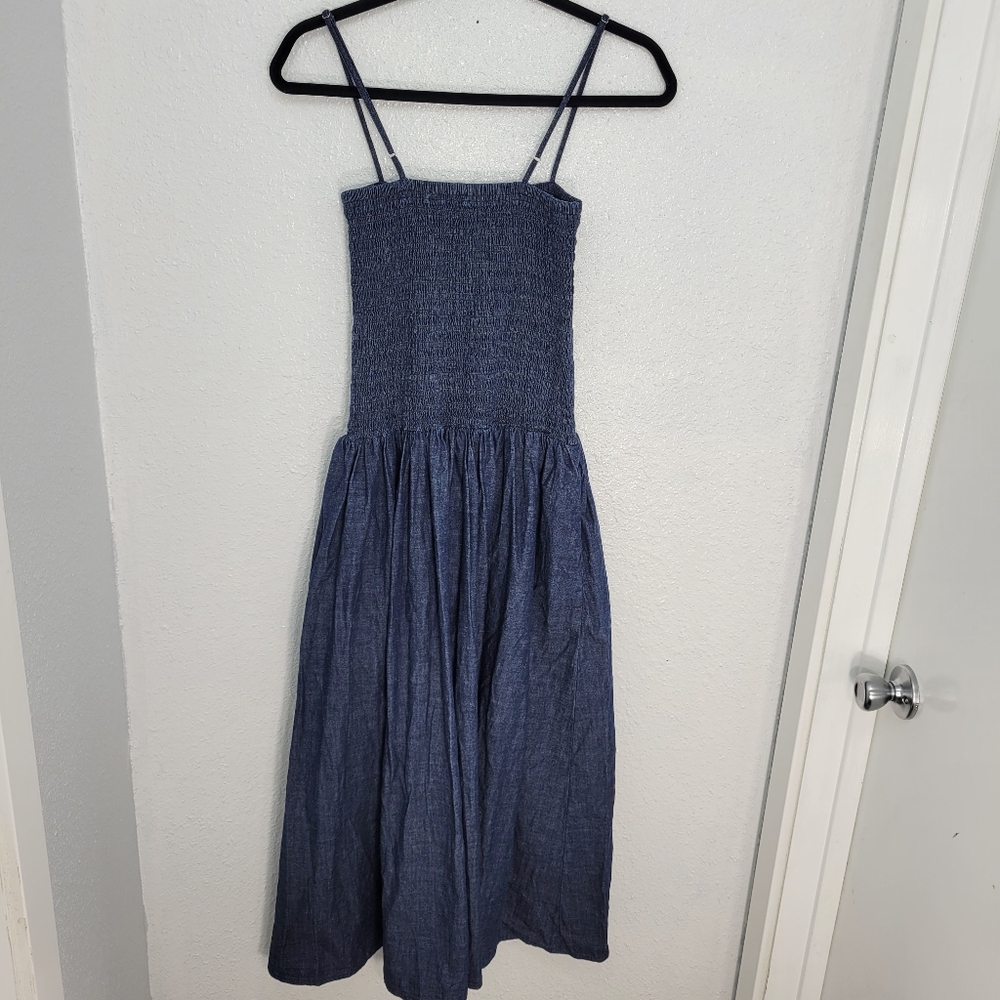 Madewell Smocked Maxi Dress NV350 NWT Size S - Picture 7 of 12